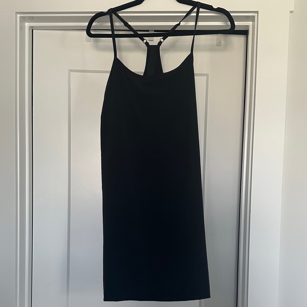 Athletic Black Sleeveless Dress